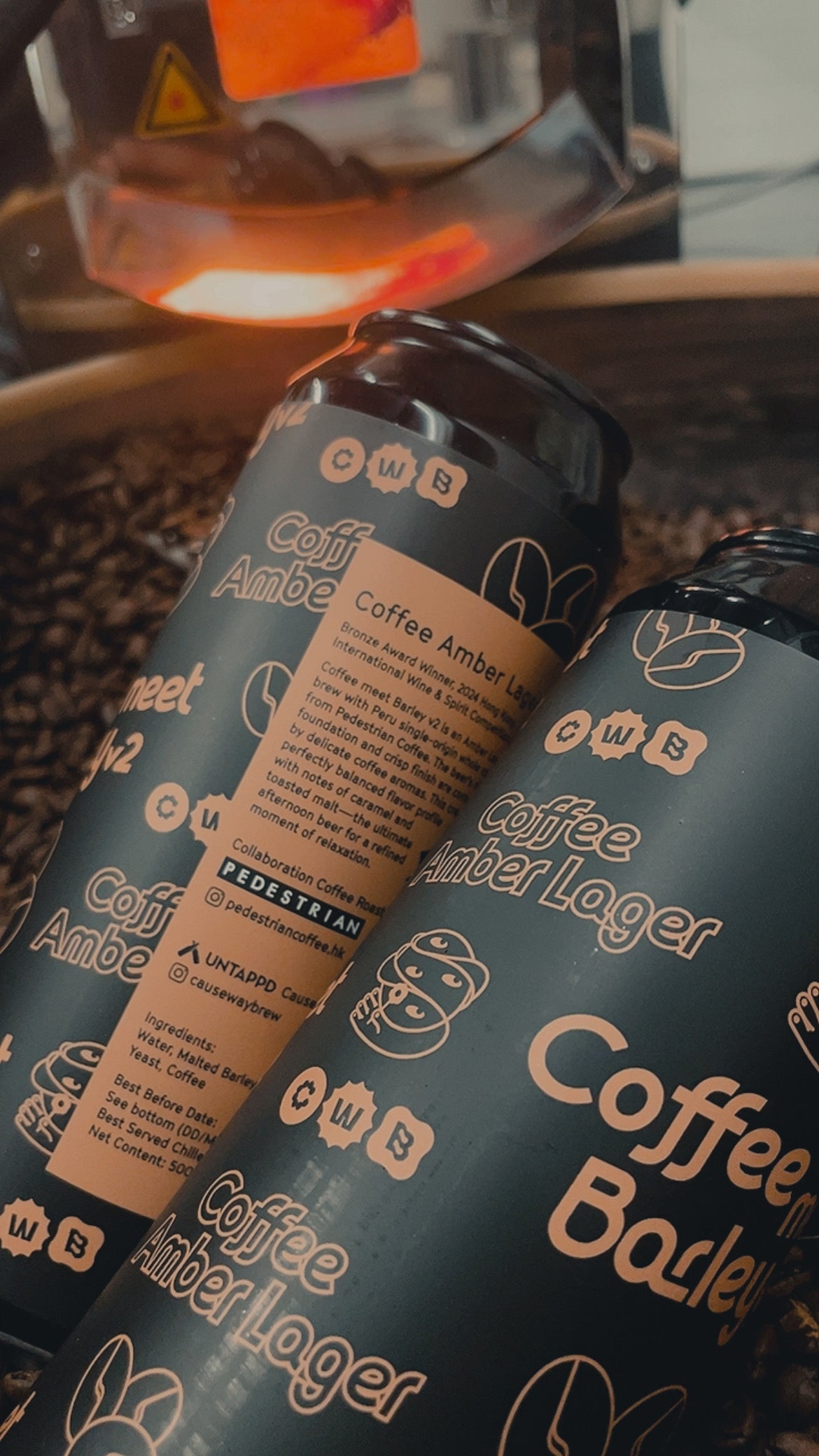 Coffee Meet Barley Amber Lager by Causeway Brewing