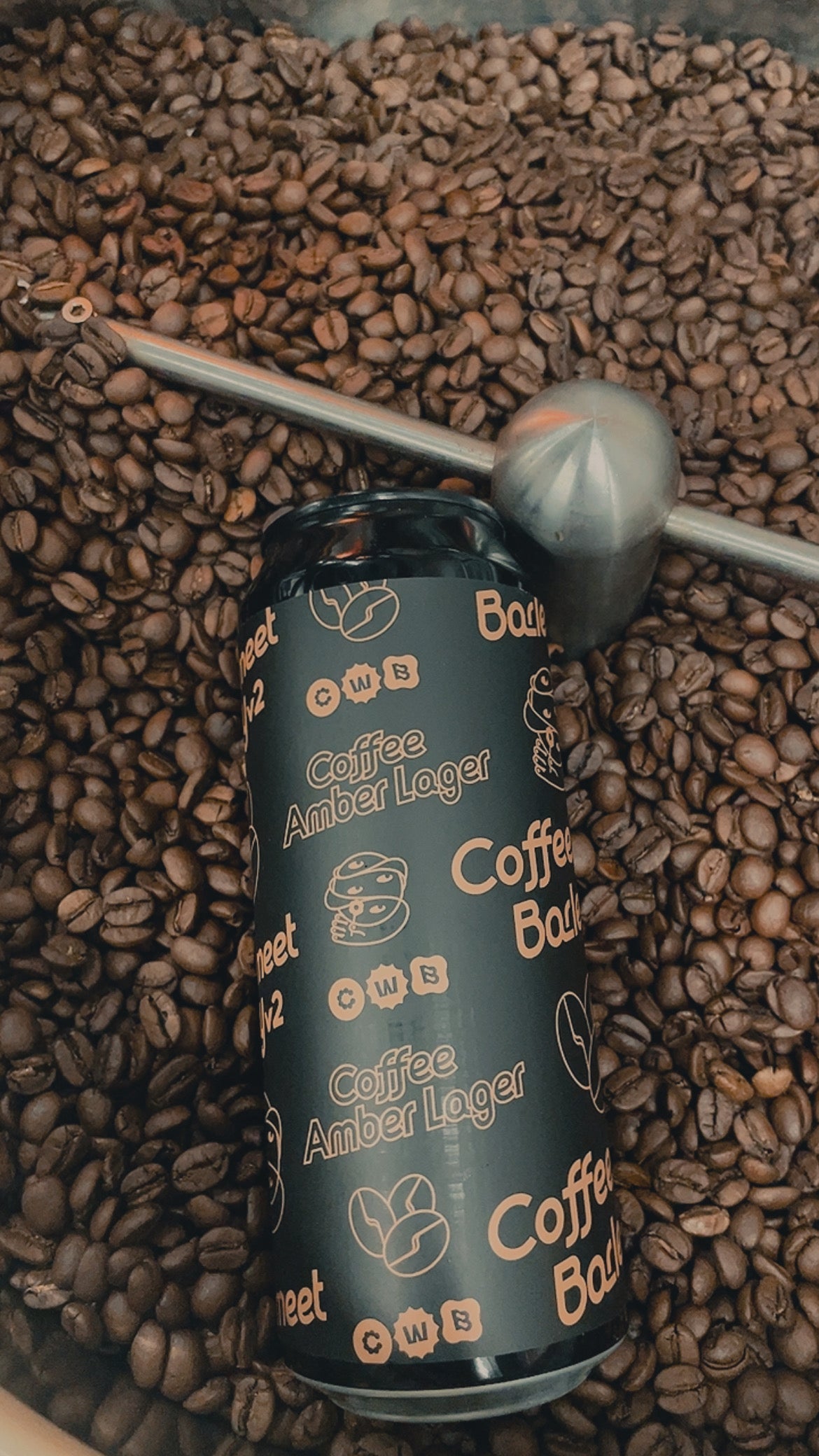 Coffee Meet Barley Amber Lager by Causeway Brewing