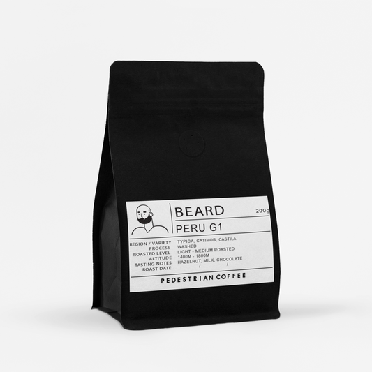 Beard - Peru G1 Organic - Coffee Beans (Nutty)