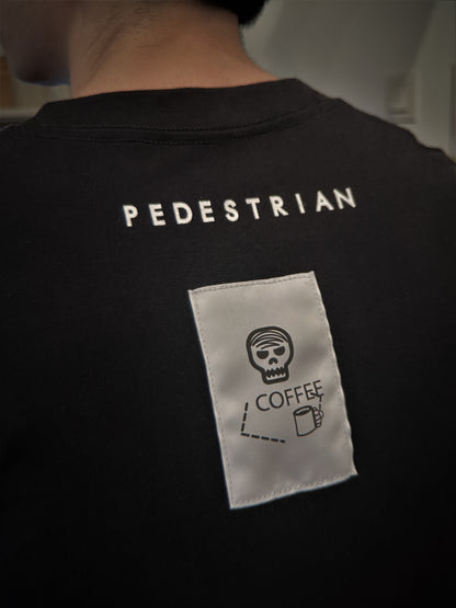 PEDESTRIAN TEE - COFFEE DRINKER (BLACK)